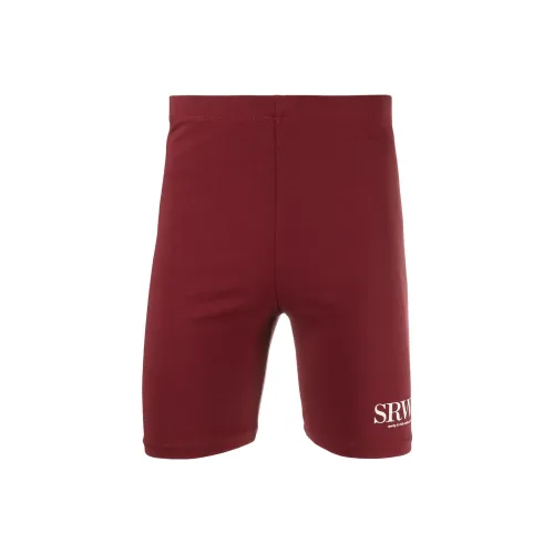 SPORTY & RICH Red Унисекс Повседневные шорты