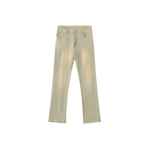 GEOFFREY B. SMALL Джинсы Унисекс Желтый Грязь
