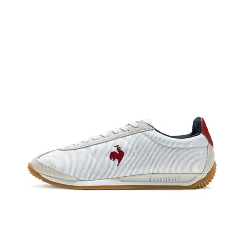 Le Coq Sportif Поддержка Устойчивый к истиранию Легкий And Дышащий Низкий Верх Повседневный Унисекс Белый