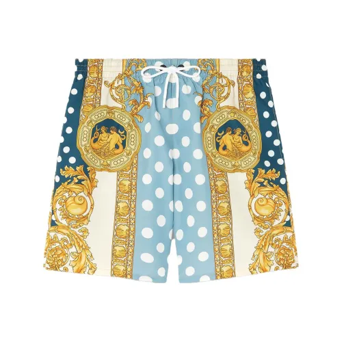 VERSACE SEASHELL BAROQUE SS23 Пляжные шорты Мужской Синий