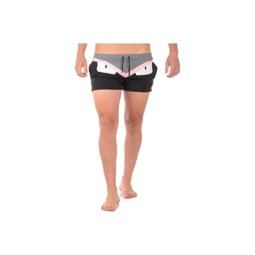 FENDI SS23 Пляжные шорты Мужские Черные