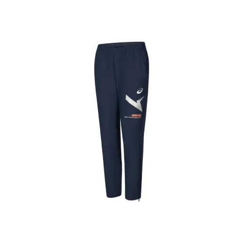 Asics Мужская беговая Повседневная одежда Брюки Мужские Темно-синий