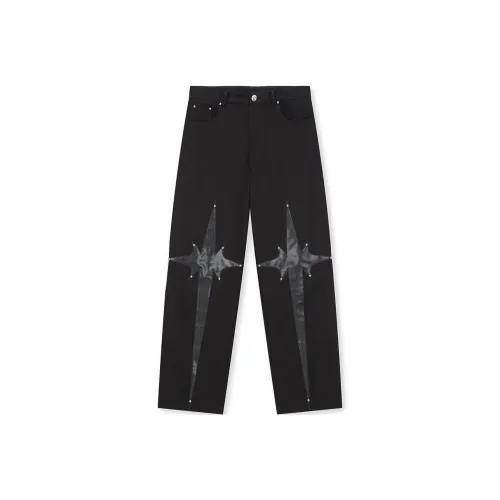 DICETINY Черные Унисекс Джинсы
