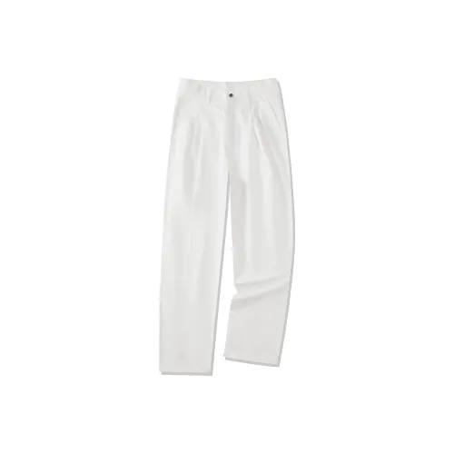 SHANTREE Повседневные брюки Унисекс Белый