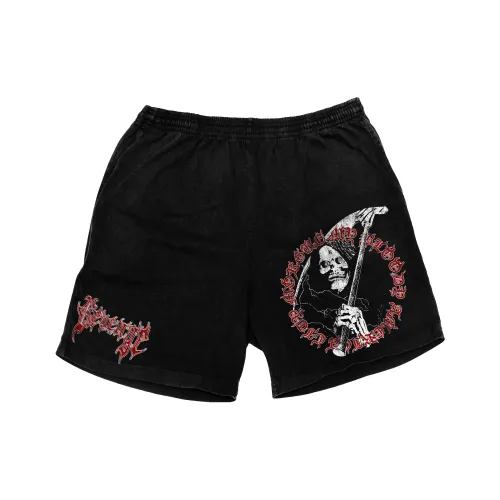 Повседневные шорты Revenge унисекс черного цвета