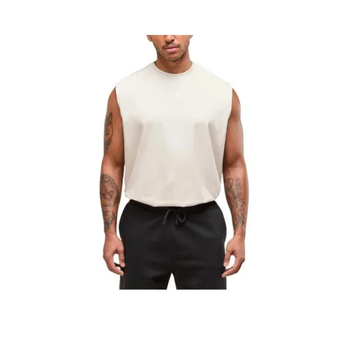 GYMSHARK Топ без рукавов Мужской Овсяный Белый