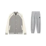 Set (Дымчатый Серый Пальто + Светлый Фотиния Серый Брюки)