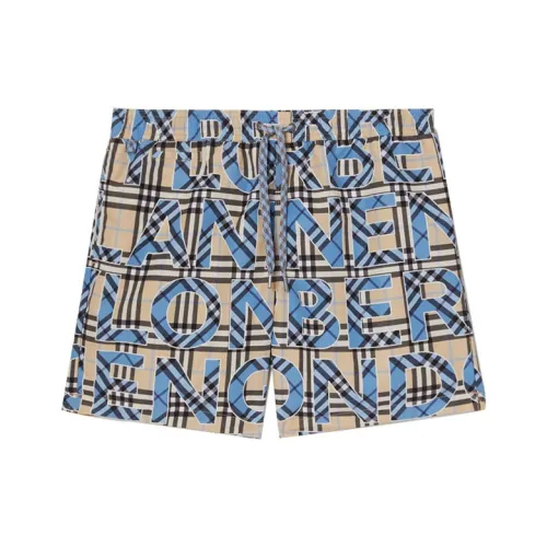 Burberry Пляжные шорты Мужские Яркие Кобальтовые