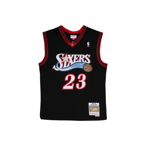 Mitchell Ness Черная Унисекс Баскетбольная Джерси