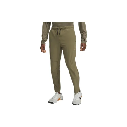 nike Dri Fit Tapered Нога Универсальный Брюки Повседневные брюки Мужской Средний оливковый