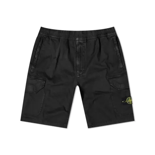 STONE ISLAND Черные Мужские Спортивные Шорты