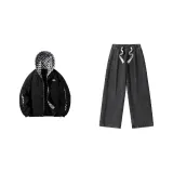 Одежда Набор (Черный топ + Серый низ)