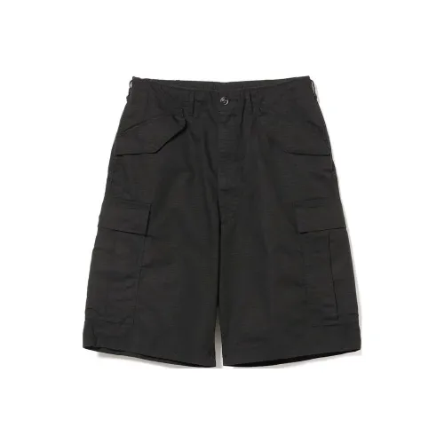 BEAMS совместный бренд Черные мужские карго шорты