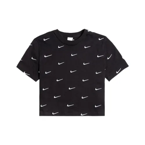 NIKE Черные Женские Короткие Топы