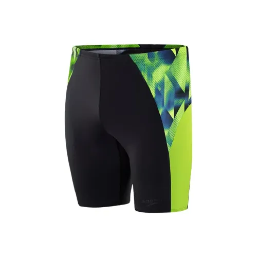 Speedo Черный/Лайм Мужские Плавательные Шорты