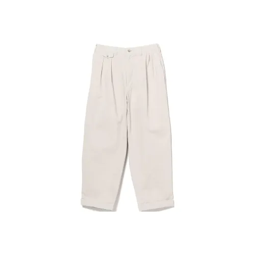 BEAMS Повседневные брюки Мужские Бетон Серый