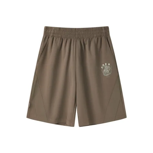 PEAK Повседневные шорты Мужские Угольный серый Коричневый