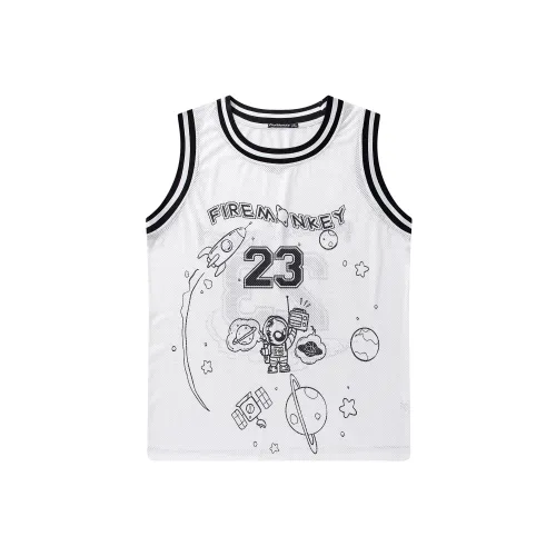 FireMonkey Баскетбольная Джерси Унисекс Белая