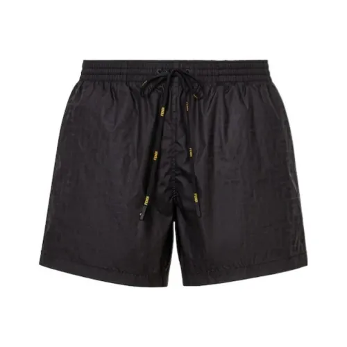 FENDI Мужские черные пляжные шорты
