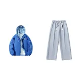 Набор (Синий топ + Розово-синий низ)