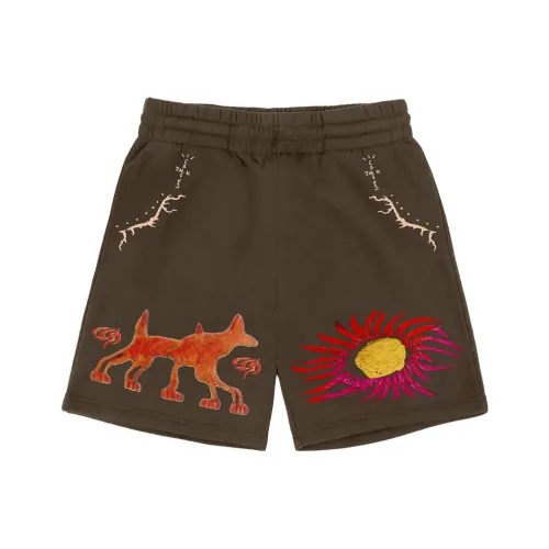 Travis Scott Повседневные шорты Унисекс Коричневый