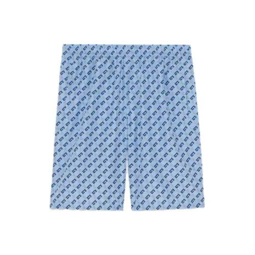 GUCCI Пляжные шорты Мужские Светло-синие