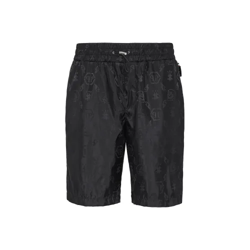 PHILIPP PLEIN Черные Мужские Повседневные Шорты