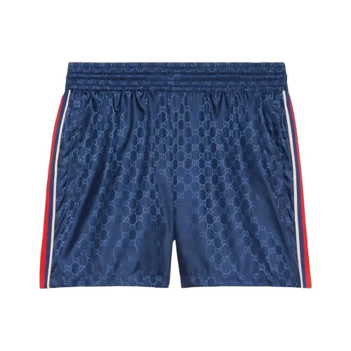 GUCCI Blue Men's Casual Shorts GUCCI Синий Мужские Повседневные Шорты