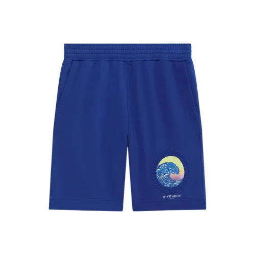 GIVENCHY FW22 Повседневные шорты Мужские Океан Синий