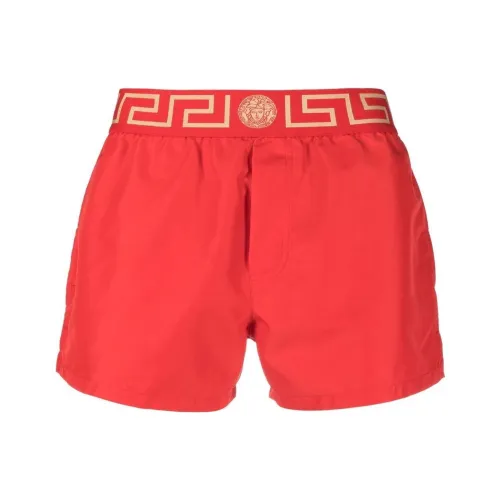 VERSACE Red Men's Casual Shorts VERSACE Красные Мужские Повседневные Шорты