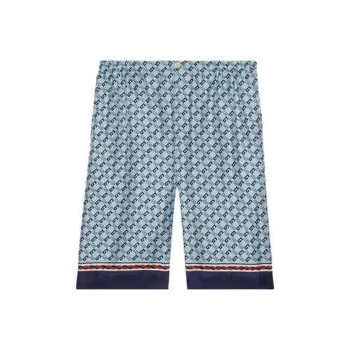 GUCCI Blue Men's Casual Shorts GUCCI Синий Мужские Повседневные Шорты