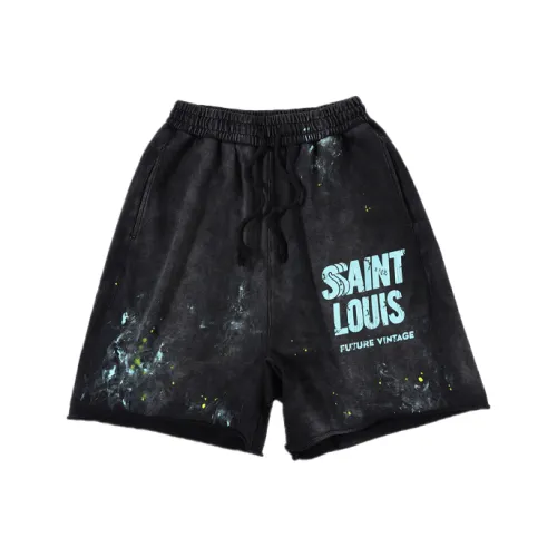 SSSAINT LOUIS Черные Унисекс Повседневные шорты