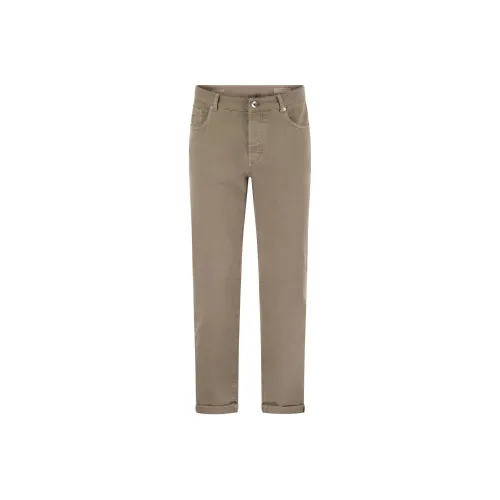 BRUNELLO CUCINELLI Бежевый Мужской Джинсы