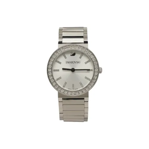Swarovski Citra Collection Женские часы Кварцевый механизм Ремешок из нержавеющей стали 38 мм Белый циферблат