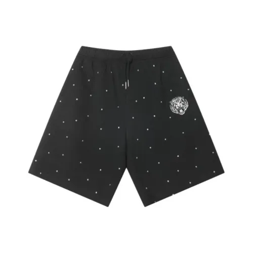 TCH Черные с серебристым логотипом Унисекс Повседневные шорты