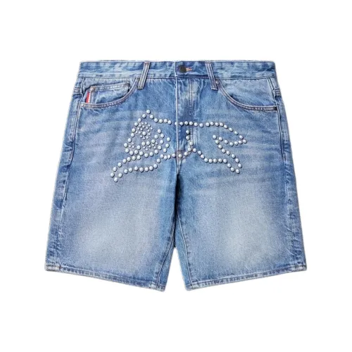 ICECREAM SS24 Summer Collection Джинсовые шорты Мужской Синий