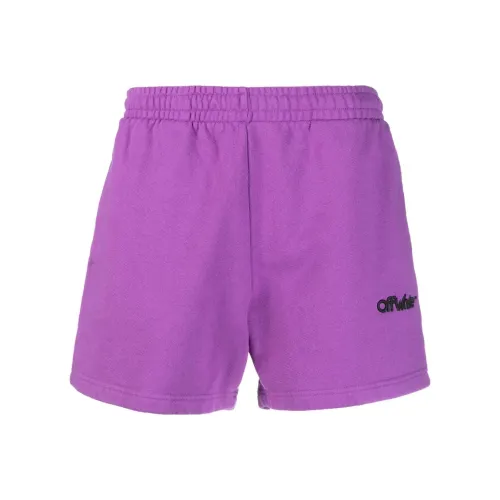 Off Белый Орхидейно-фиолетовый Мужские Повседневные Шорты