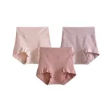 Тяжелый Утягивающий Хлопок Стиль-Светло-Розовый+Дымчатый Фиолетовый+Кожа, Розовый