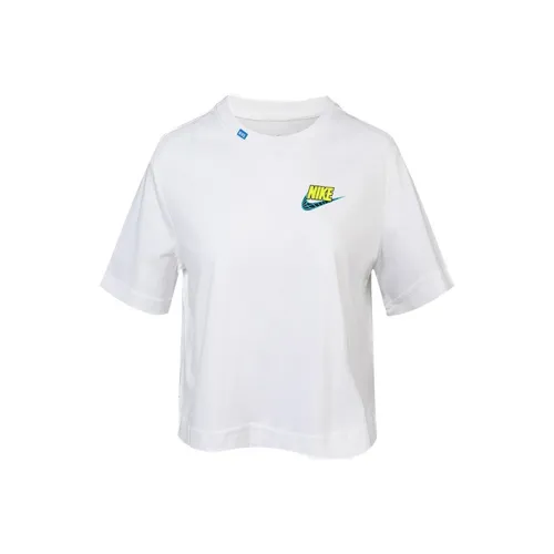 NIKE Белые Женские Короткие Топы