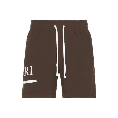 AMIRI Мужские повседневные шорты темно-коричневого цвета