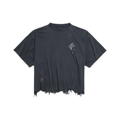 Balenciaga T-Shirt Loose Fit Unisex Black Баленсиага T-рубашка свободного кроя унисекс черная