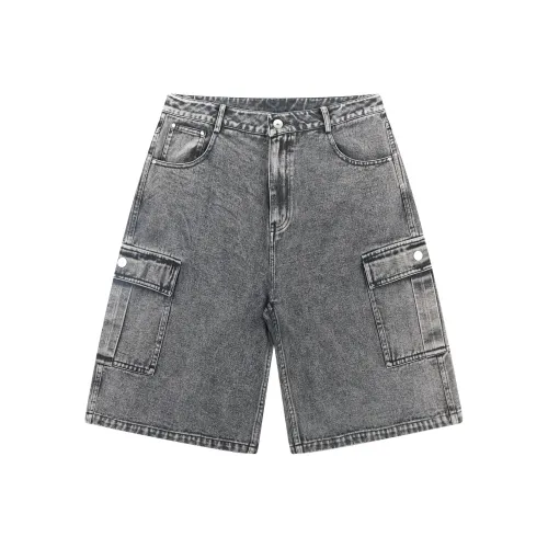 PASET Джинсовые шорты Унисекс Дымчатый серый
