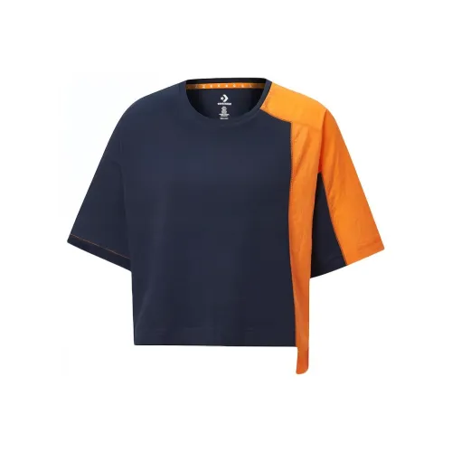 Конверс Синий Женские Короткие Топы