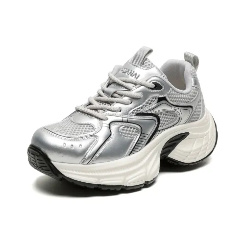 HUANAI Дышащий Увеличивающий высоту Легкий Низкий Топ Кроссовки с Толстой Подошвой Женские