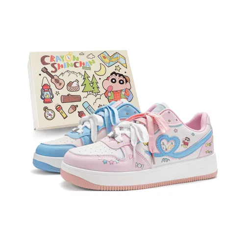 Crayon Shinchan противоскользящие амортизаторы с устойчивостью к истиранию Низкие кроссовки для скейтбординга Унисекс