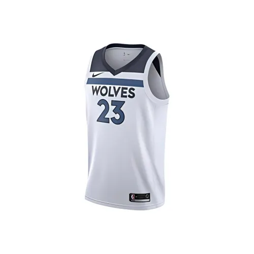 nike Баскетбольная Джерси Мужская Белая и Синяя