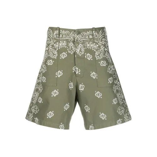 AMIRI Оливково-зеленые Мужские Повседневные Шорты