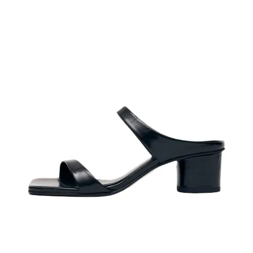 ALOHAS Слипоны 5,5 см Женские Черные