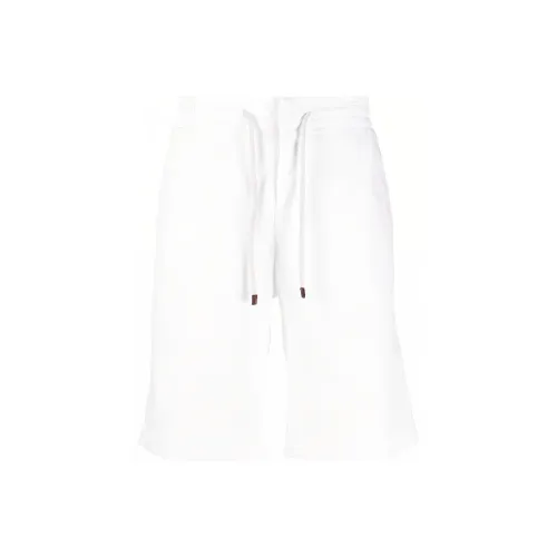 BRUNELLO CUCINELLI Белые Мужские Повседневные Шорты