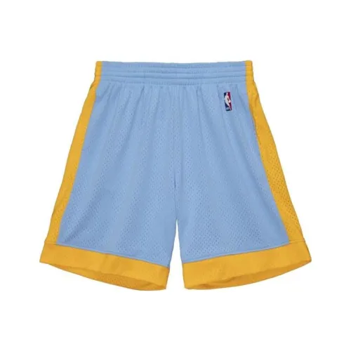 Mitchell Ness Blue Men's Casual Shorts Mitchell Ness Синий Мужские Повседневные Шорты